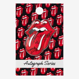 Hard Rock Cafe ROLLING STONES Autograph Series Iconic TONGUE Lips PIN 2021 W/bag
